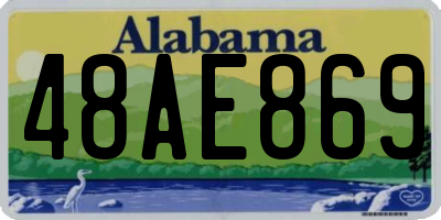 AL license plate 48AE869