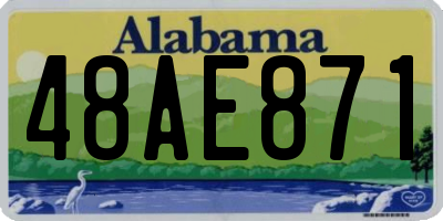 AL license plate 48AE871