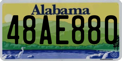 AL license plate 48AE880