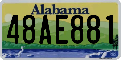 AL license plate 48AE881
