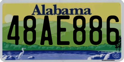 AL license plate 48AE886