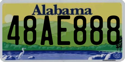 AL license plate 48AE888