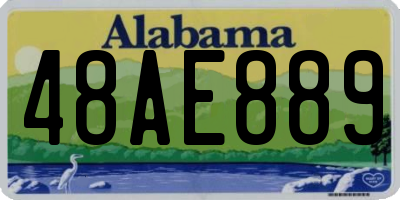 AL license plate 48AE889