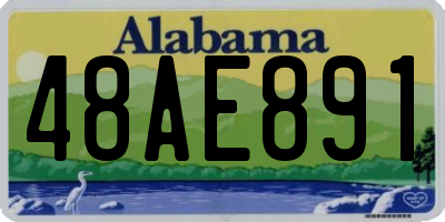 AL license plate 48AE891