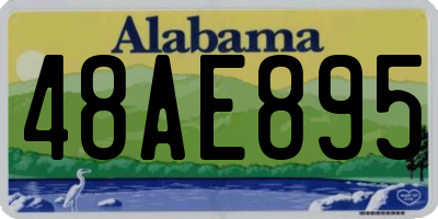 AL license plate 48AE895