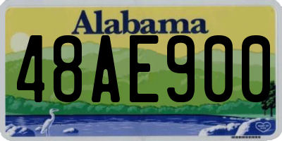 AL license plate 48AE900
