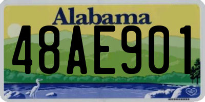 AL license plate 48AE901