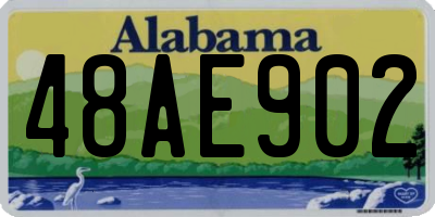 AL license plate 48AE902