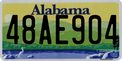 AL license plate 48AE904