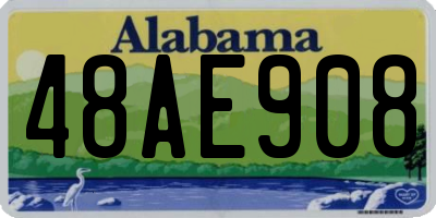 AL license plate 48AE908
