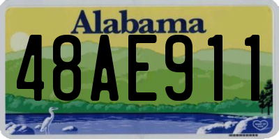 AL license plate 48AE911