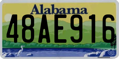 AL license plate 48AE916
