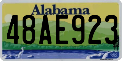 AL license plate 48AE923