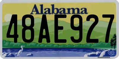 AL license plate 48AE927