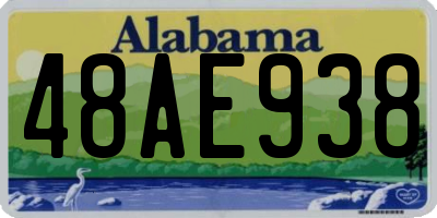 AL license plate 48AE938