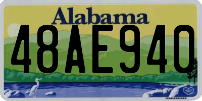 AL license plate 48AE940