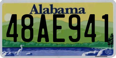 AL license plate 48AE941