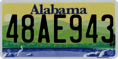 AL license plate 48AE943