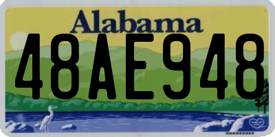 AL license plate 48AE948