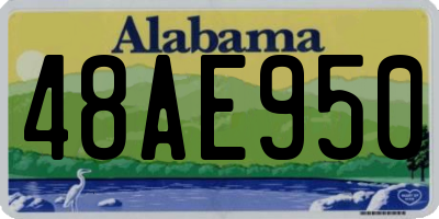 AL license plate 48AE950