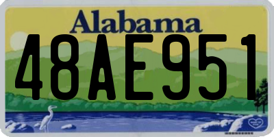 AL license plate 48AE951