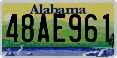 AL license plate 48AE961