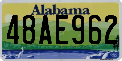 AL license plate 48AE962