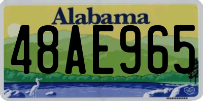 AL license plate 48AE965