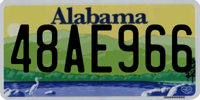 AL license plate 48AE966
