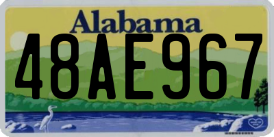 AL license plate 48AE967