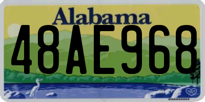 AL license plate 48AE968