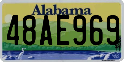 AL license plate 48AE969