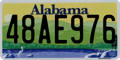 AL license plate 48AE976