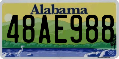 AL license plate 48AE988