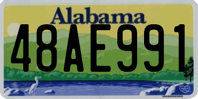 AL license plate 48AE991