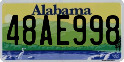 AL license plate 48AE998