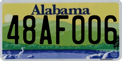 AL license plate 48AF006
