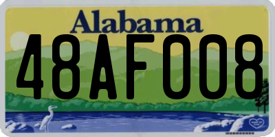 AL license plate 48AF008