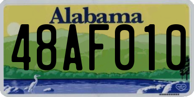 AL license plate 48AF010