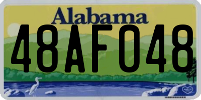 AL license plate 48AF048
