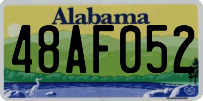 AL license plate 48AF052