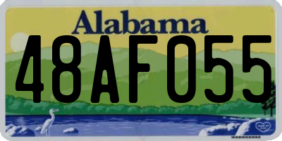 AL license plate 48AF055