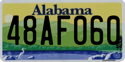 AL license plate 48AF060