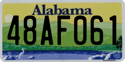 AL license plate 48AF061