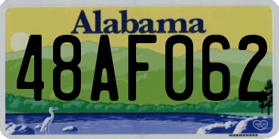 AL license plate 48AF062
