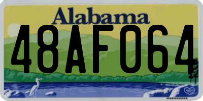 AL license plate 48AF064