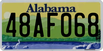 AL license plate 48AF068