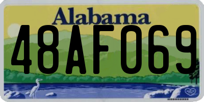 AL license plate 48AF069