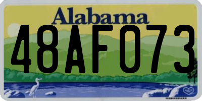 AL license plate 48AF073
