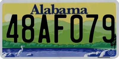 AL license plate 48AF079